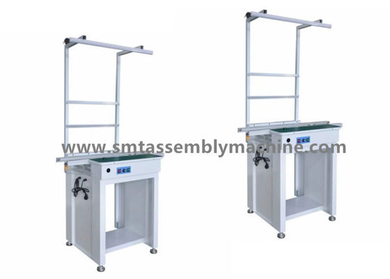 Round Belt SMT Conveyor White Light Automatic Control With SMT Splicing Table